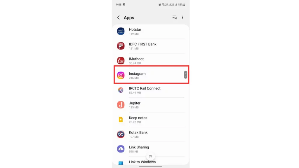 Enable Instagram App Notification on Android Step-3