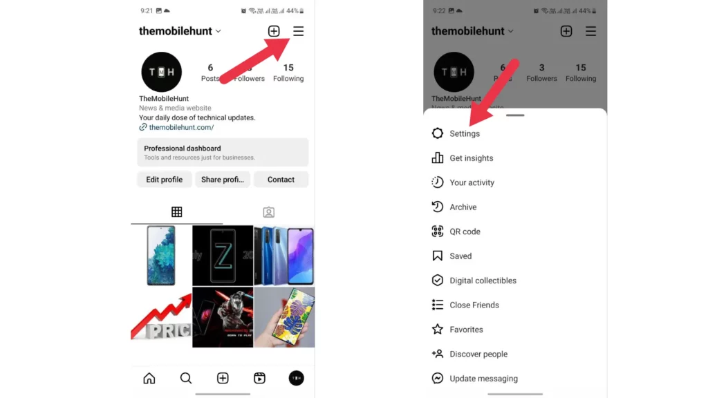 Instagram app notification settings step-2