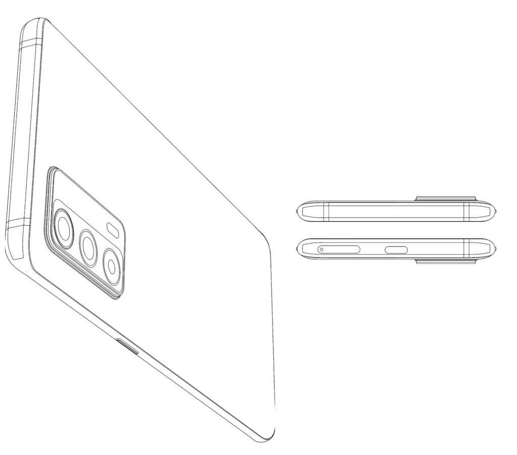 Realme under display selfie camera phone patent image-3