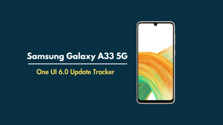 Samsung Galaxy A33 5G One UI 6.0 Update Tracker