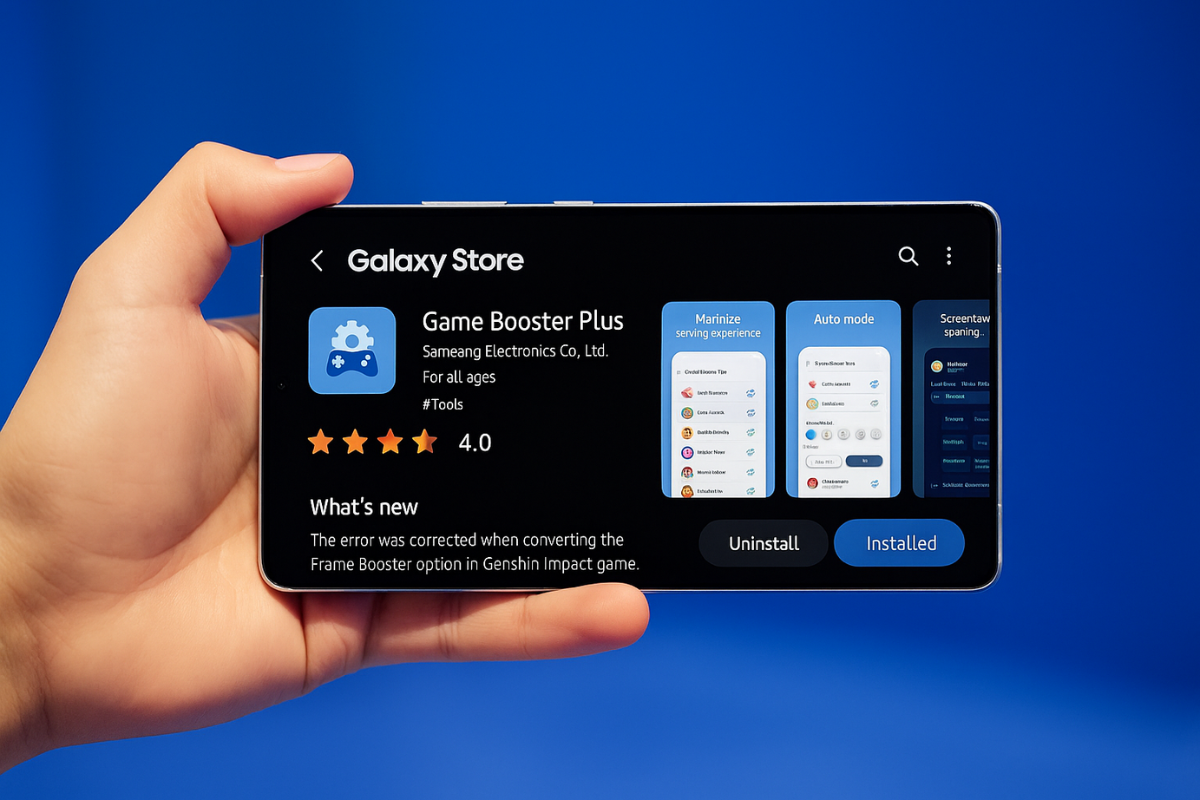 Game Booster Plus on Samsung