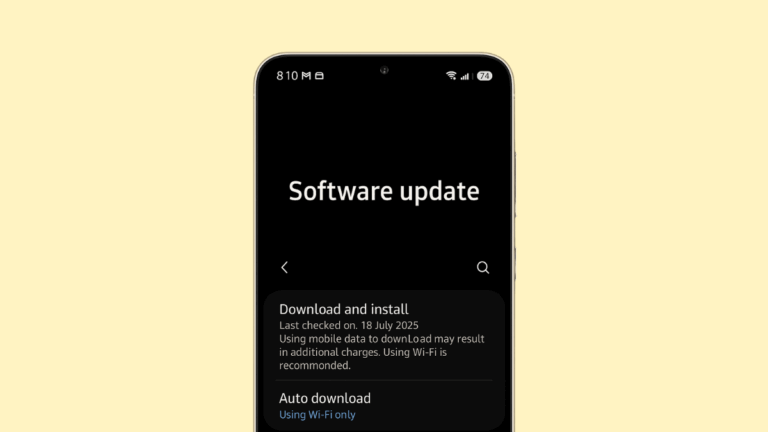 Samsung software update