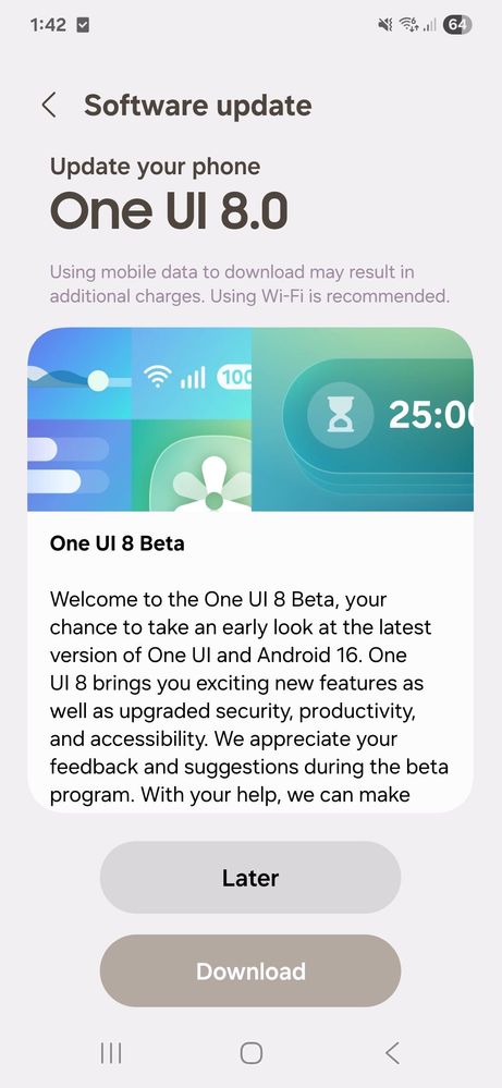 Galaxy S23 One UI 8 beta