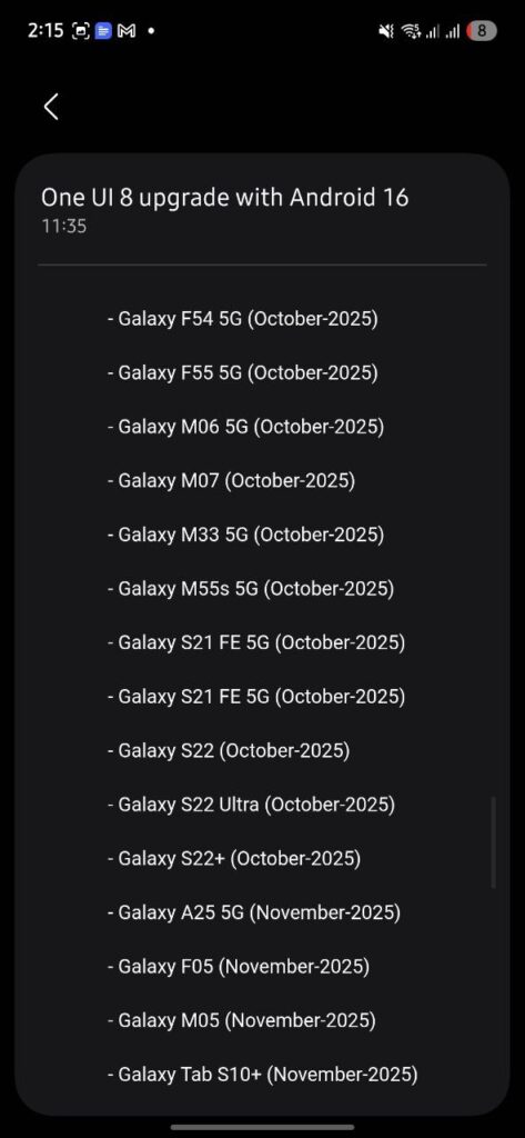 One UI 8 release timeline for India (image-6)