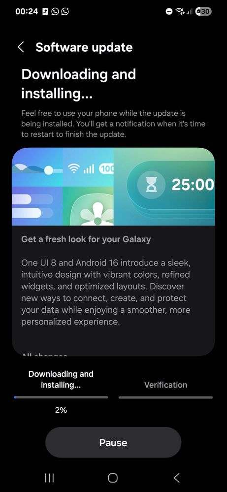 Galaxy F56 One UI 8 update