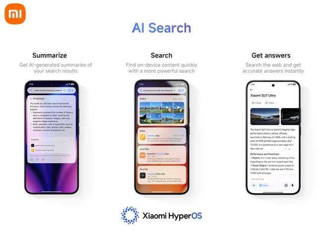 HyperOS 3 - AI Search