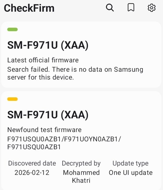 Galaxy Wide Fold One UI 9 test build