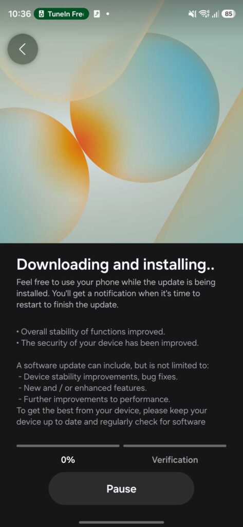 Galaxy S26 Ultra second April 2026 update changelog