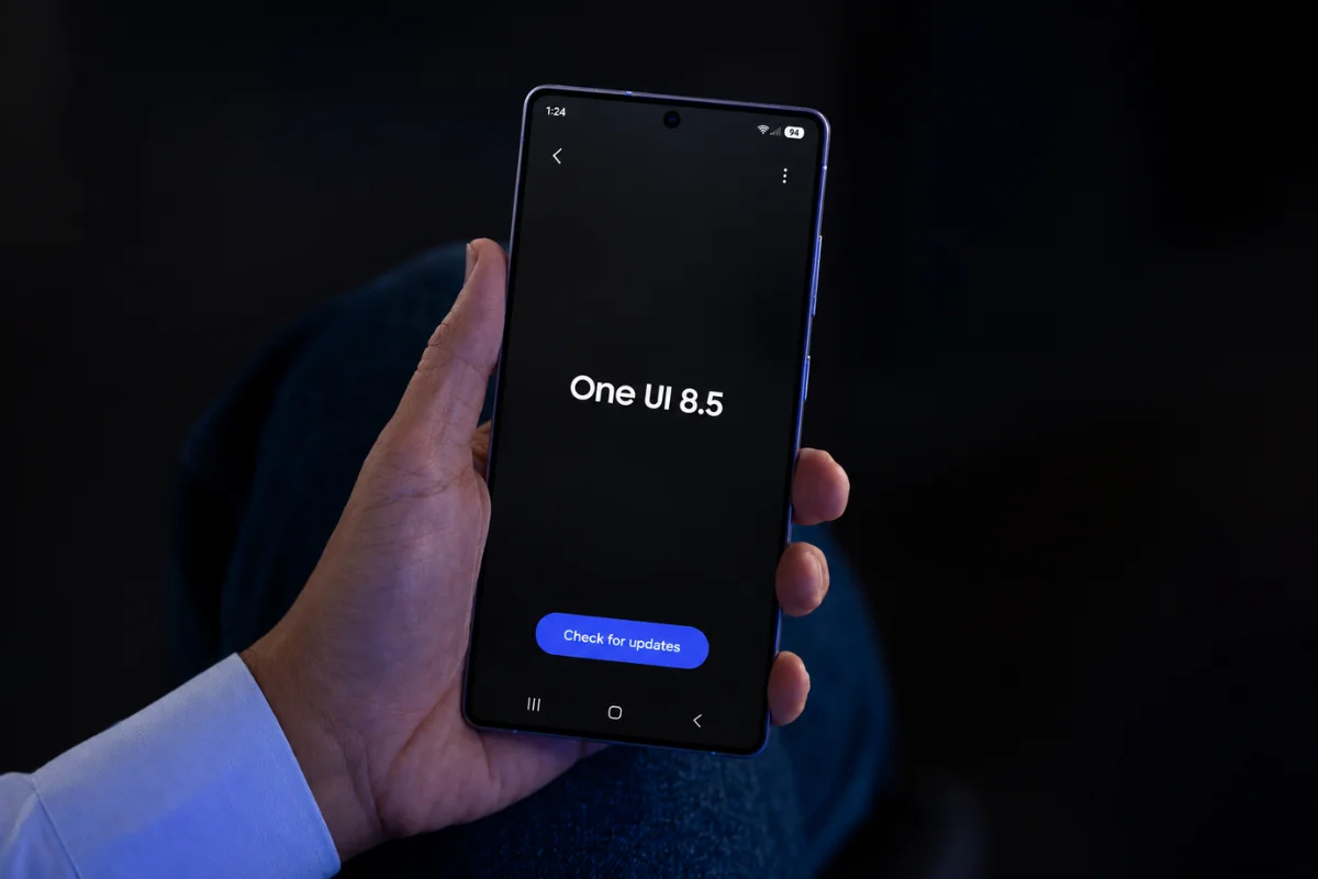 Samsung phone running One UI 8.5